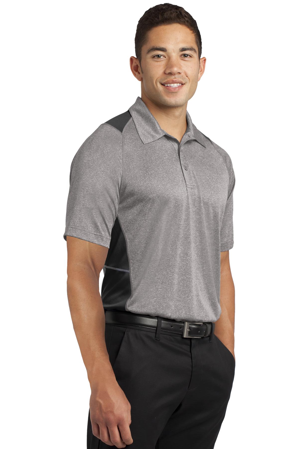 Sport-Tek® Heather Colorblock Contender Polo 43