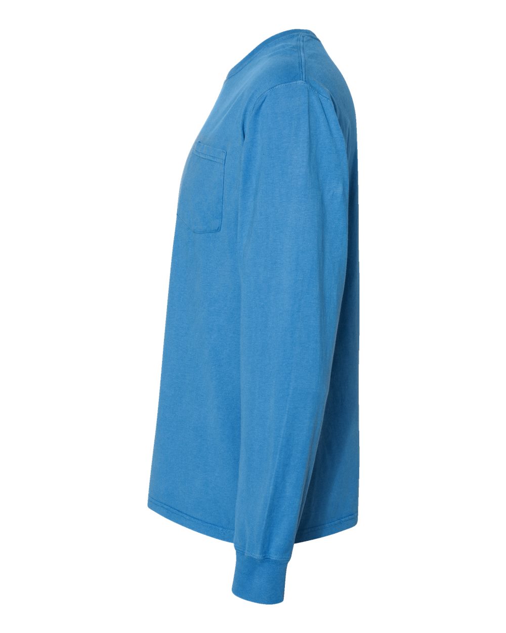 Unisex Garment-Dyed Long Sleeve T-Shirt With a Pocket - GDH250 101