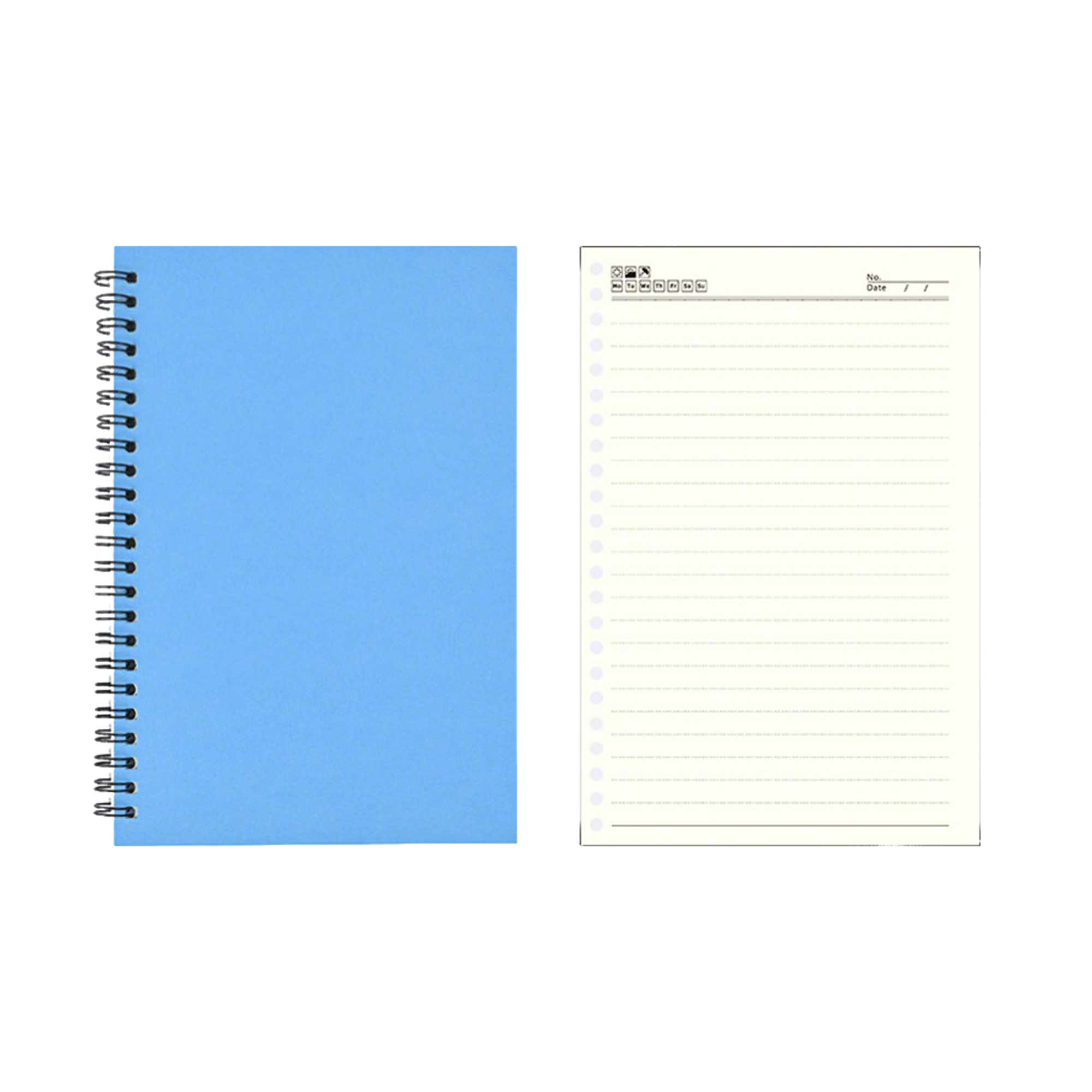 A5 Spiral Notebook With Kraft Paper Cover 5