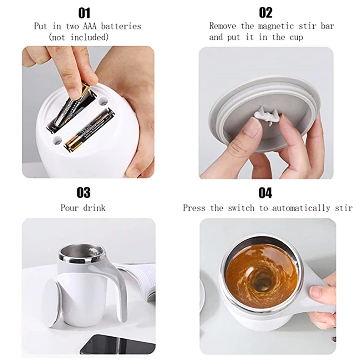 Automatic Magnetic Stirring Coffee Mug 5