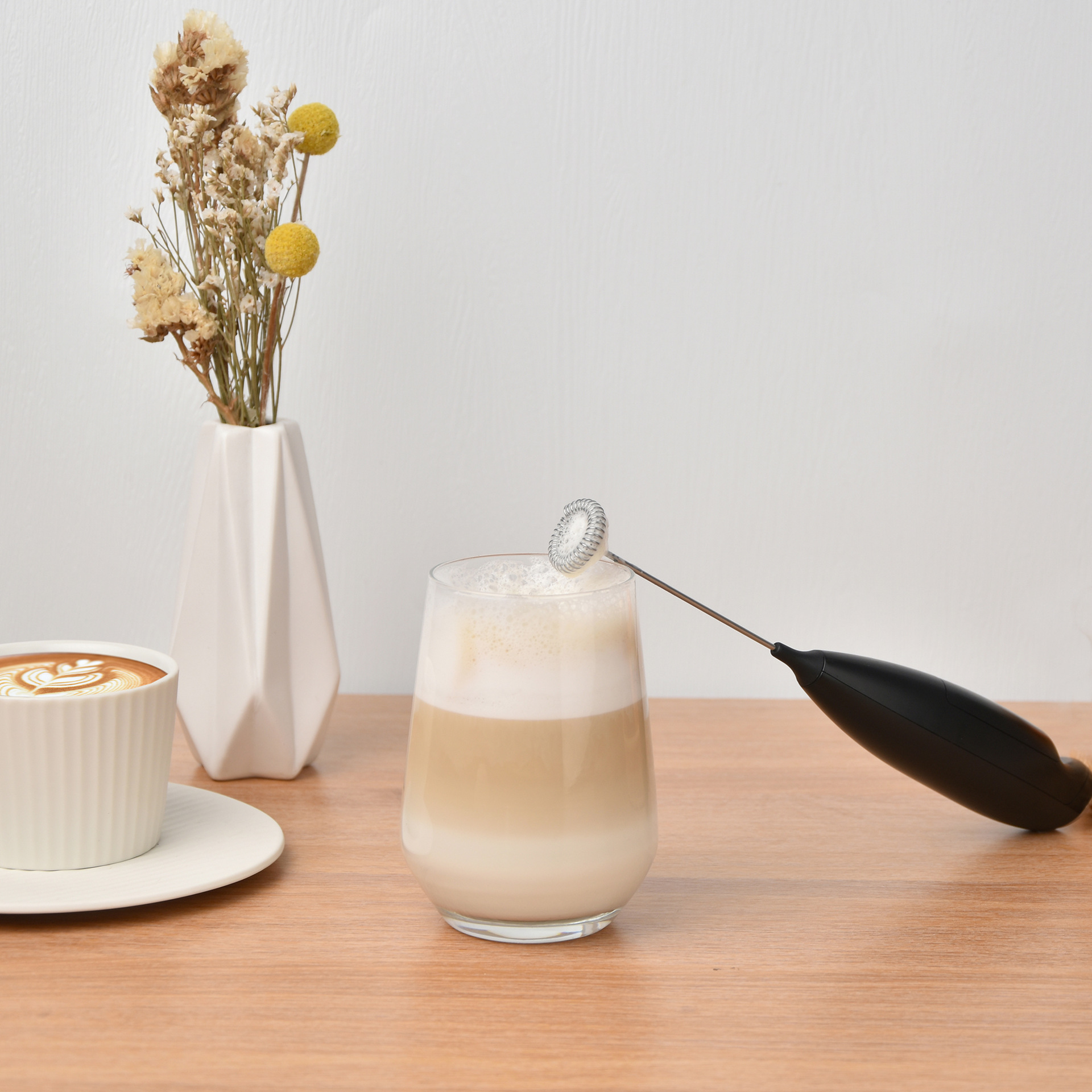 Milk Frother Handheld Foam Maker 8