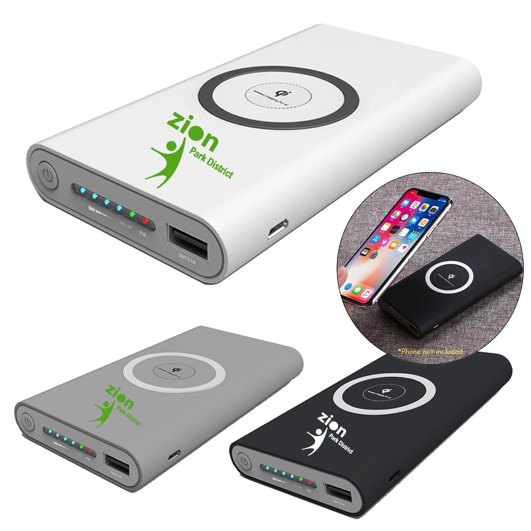 10000mAh Power Bank with Wireless Charger 5