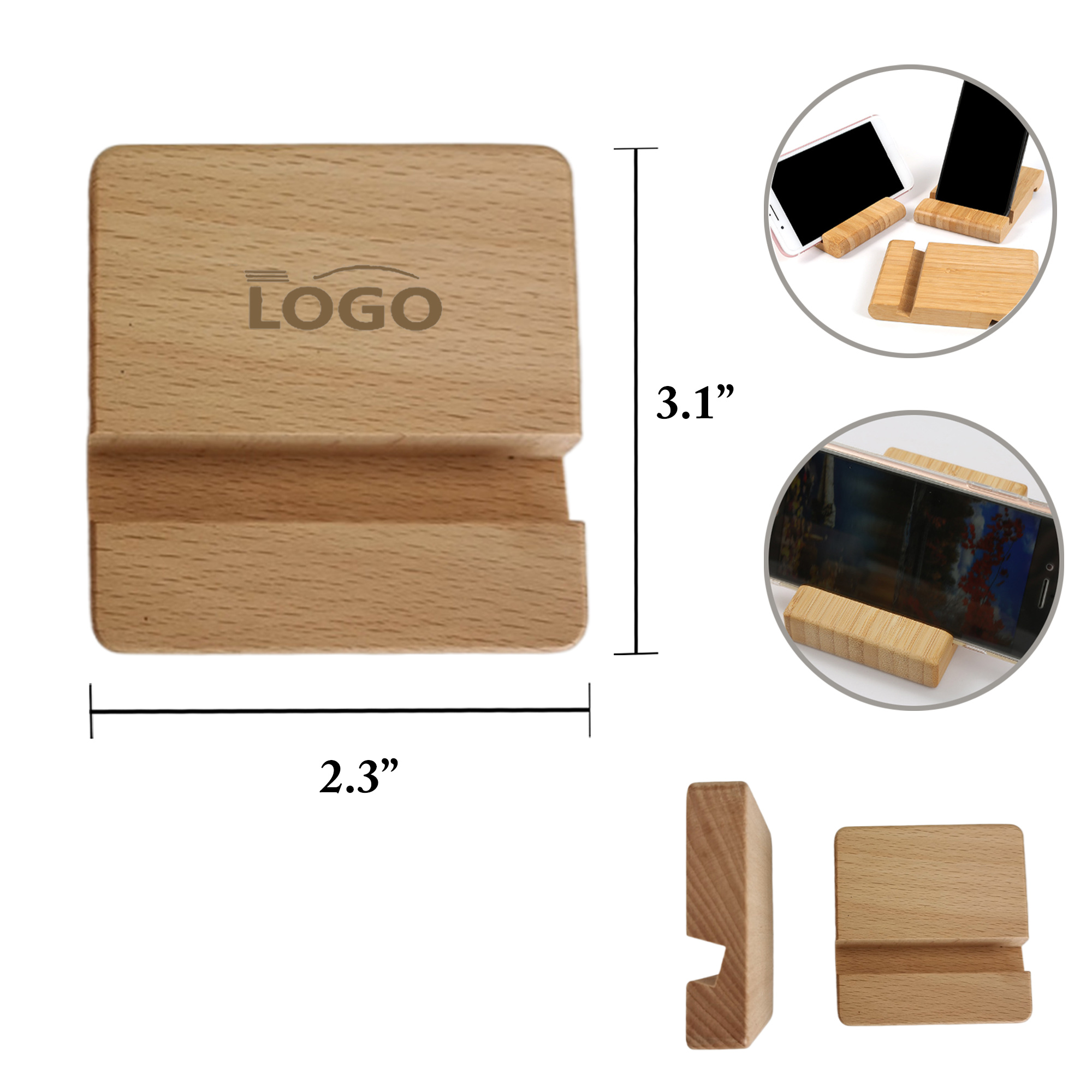 MOQ50 Wooden Stand For Phones And Tablets 3