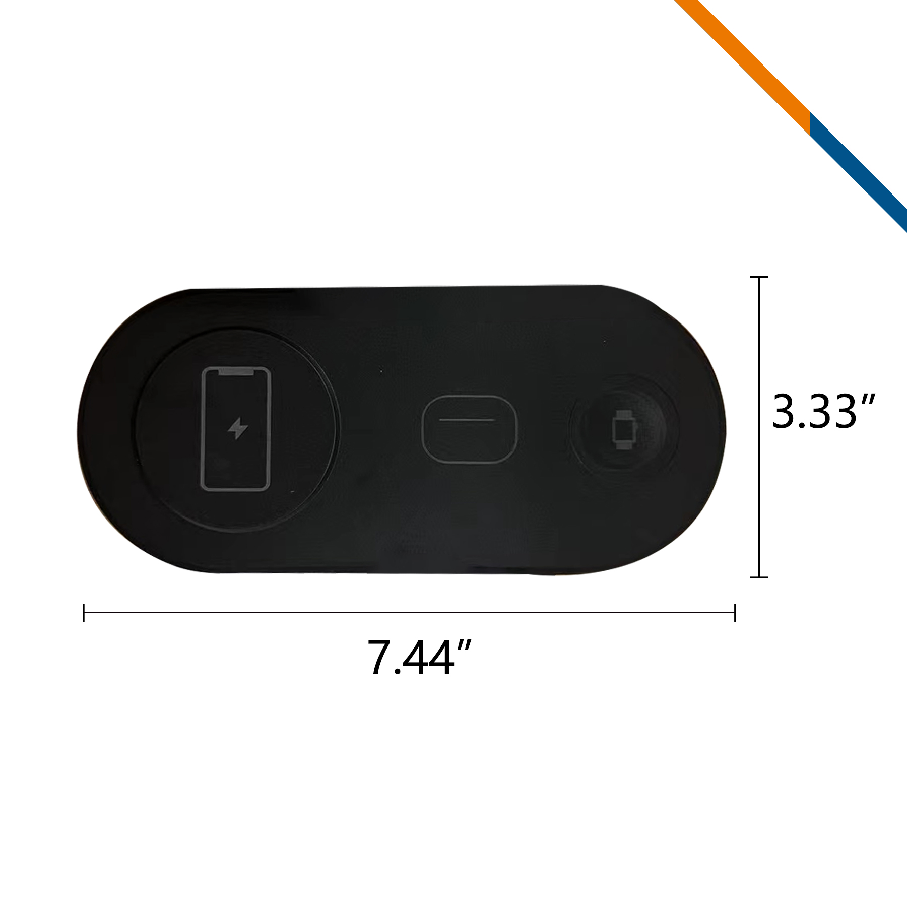 VoltBoost 3in1 15W Wireless Fast Charging Pad 3