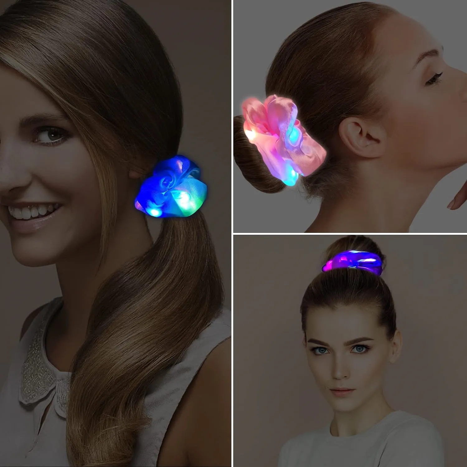 Light Up Satin Scrunchies 3
