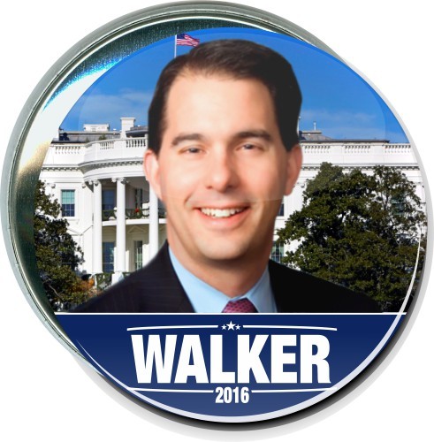 Walker 2016, White House, Political Button