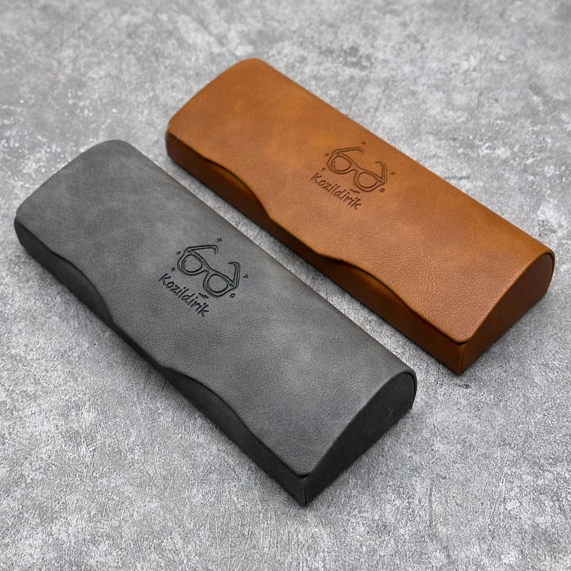 Travel Vintage Leather Sunglass Case 2