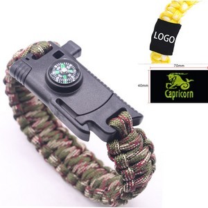 Survival Paracord Bracelet With SOS LED Light 1