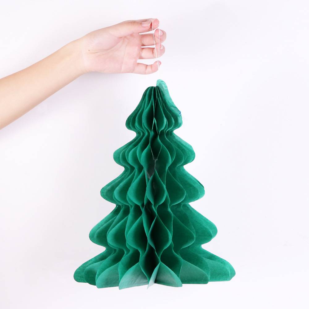 Paper Honeycomb-Shaped Christmas Pendant 3