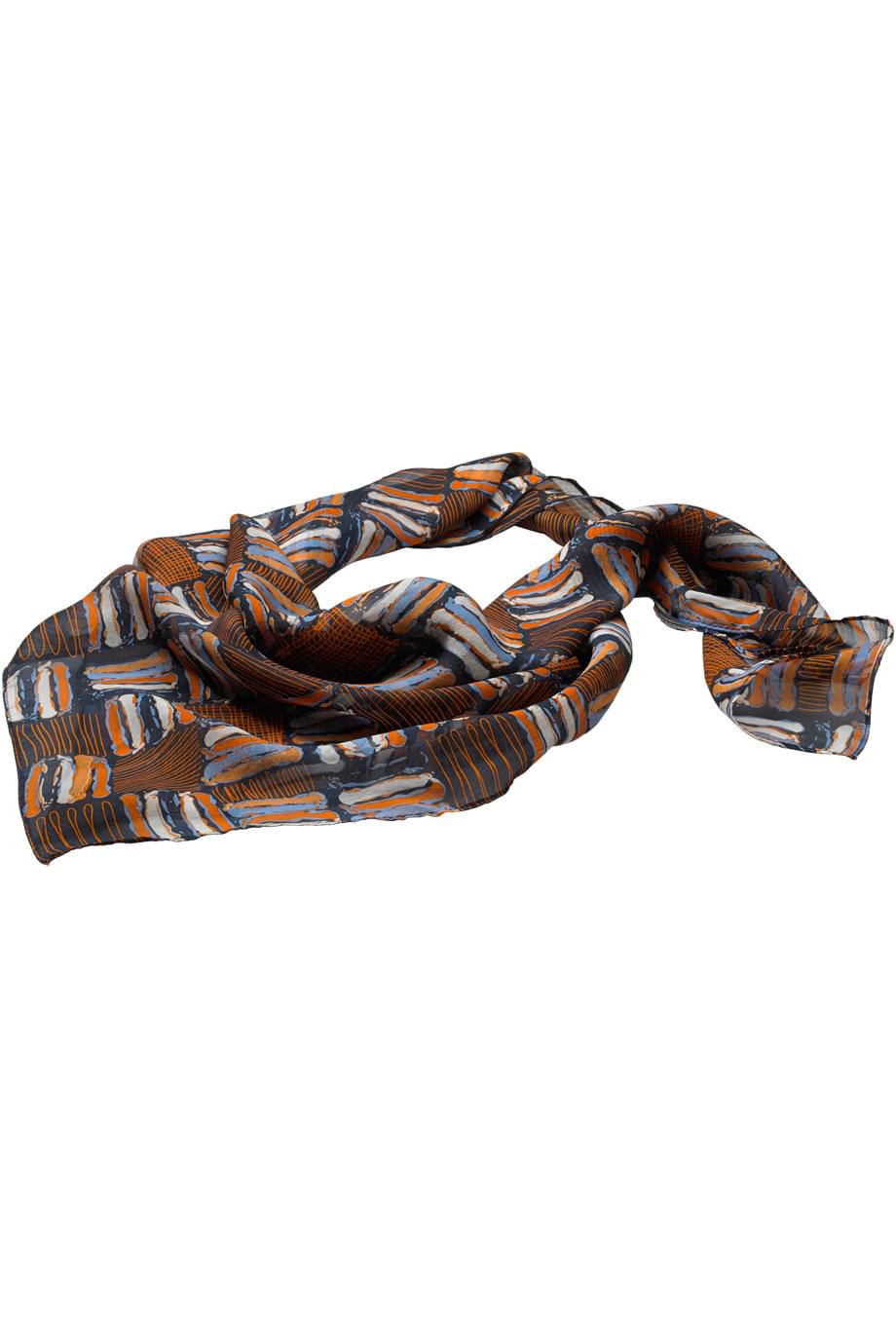 Checkerboard Chiffon Scarf
