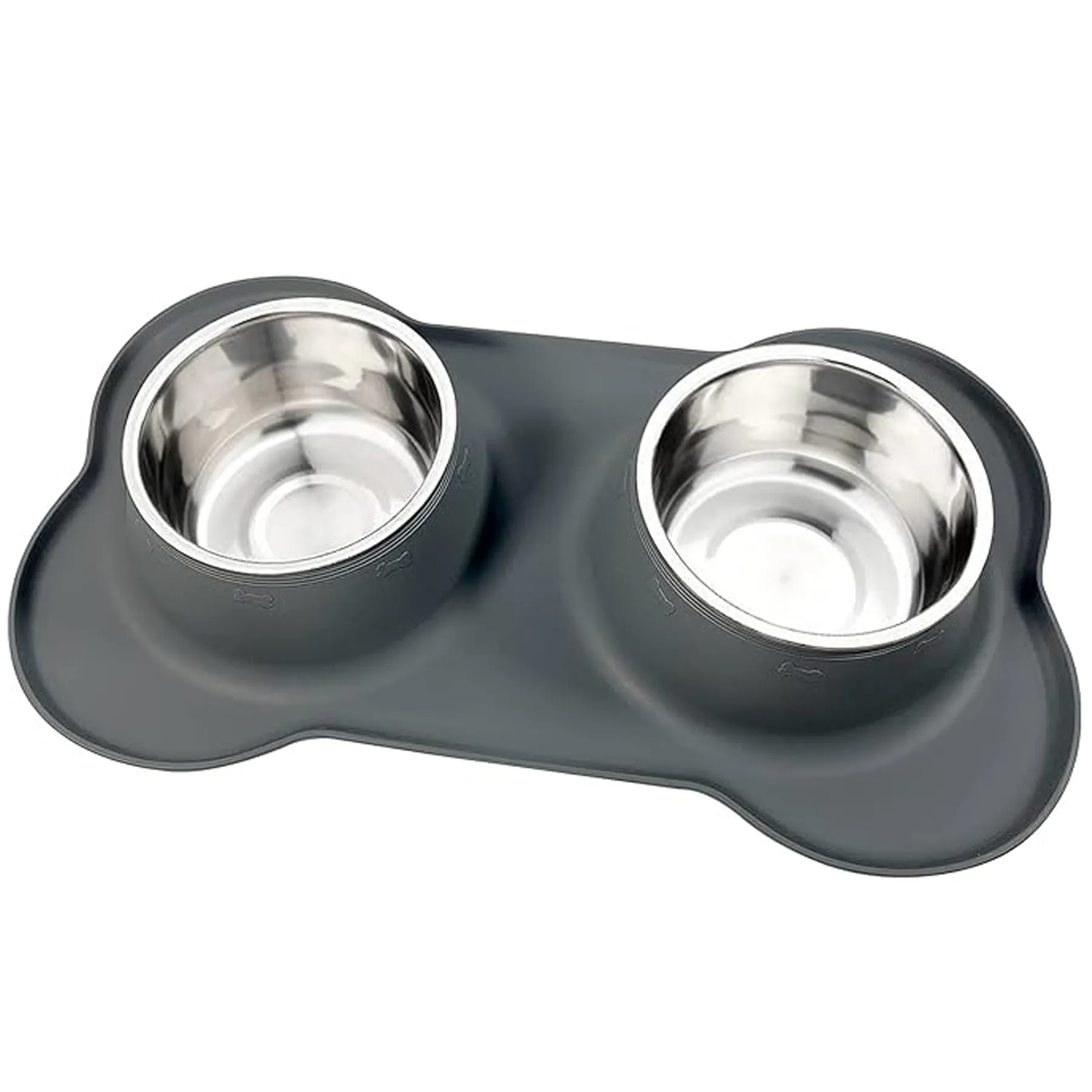 Dog Bowls 2 Stainless Steel Puppies 4
