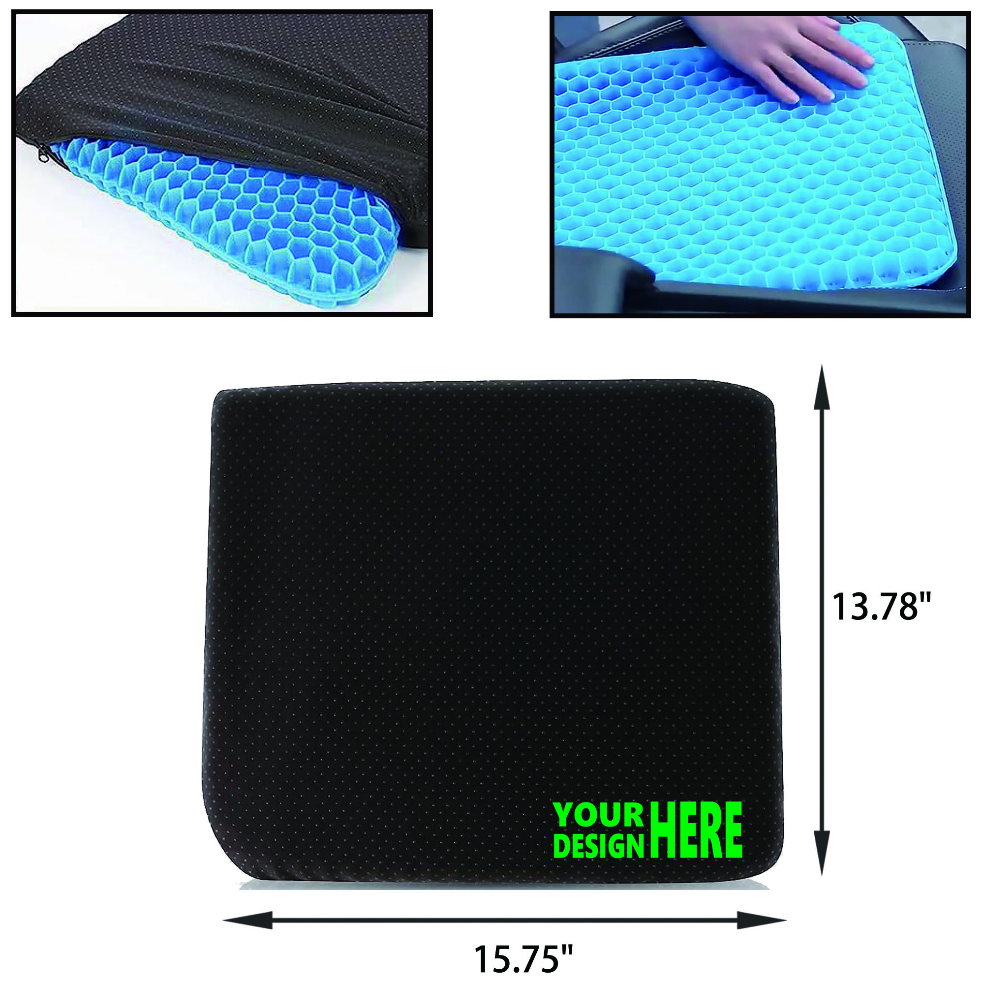 MOQ 50 Gel Seat Cushion Full Color 2