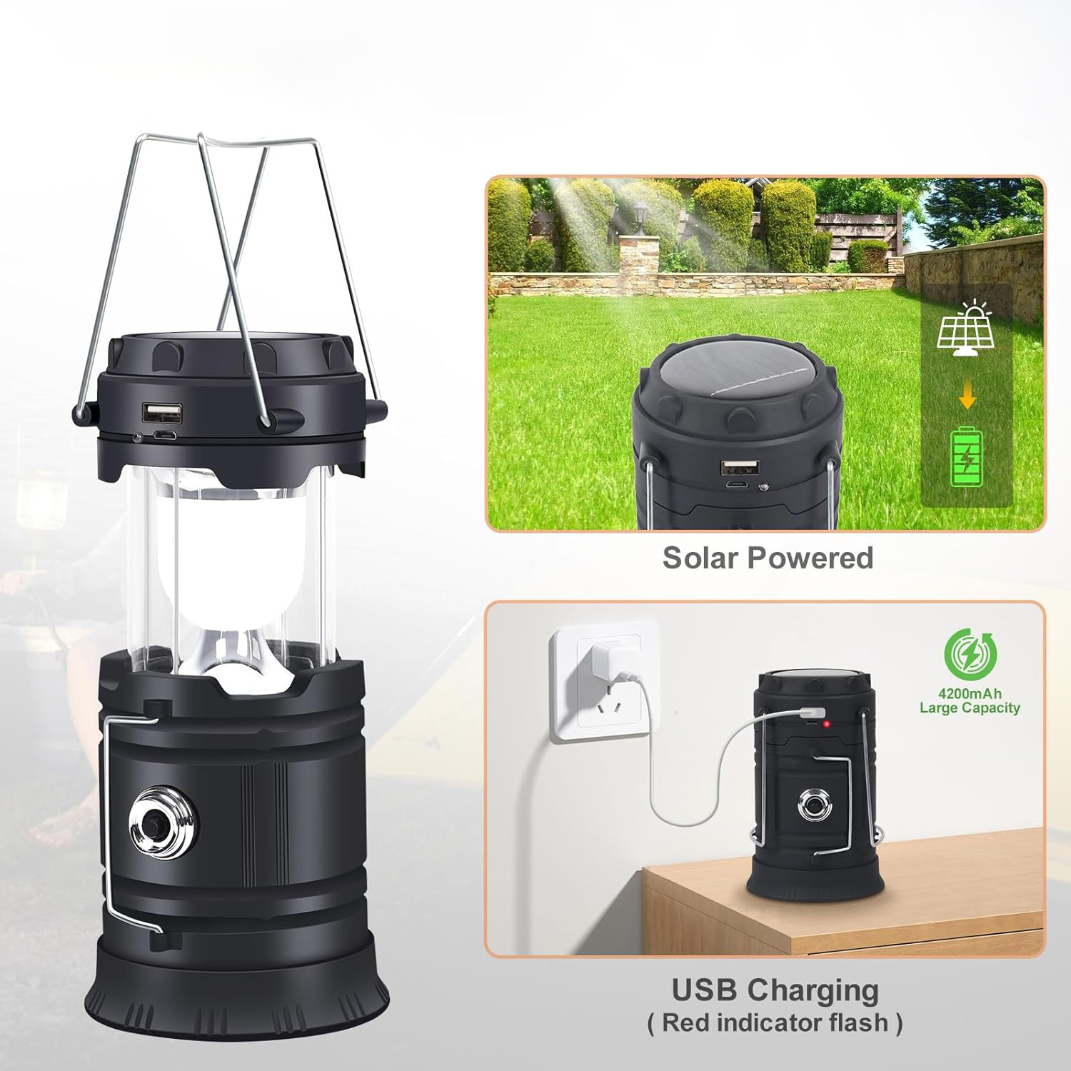 Rechargeable Solar LED Camping Light 6