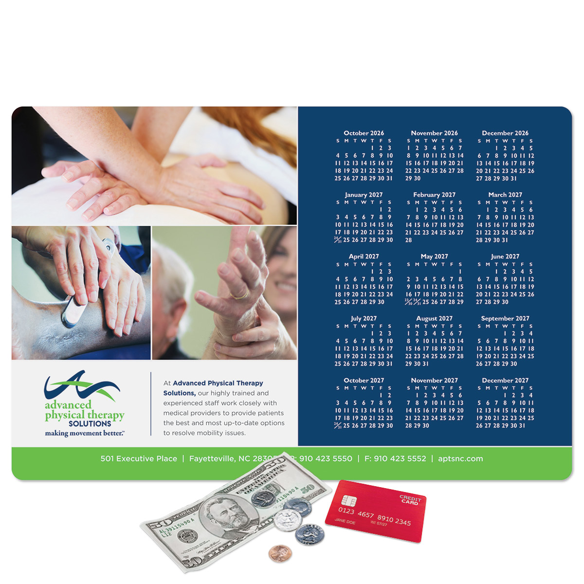 Vynex Peel&Place Ultra Thin removable/repositionable Calendar Counter Mat-12"x18"x.015"