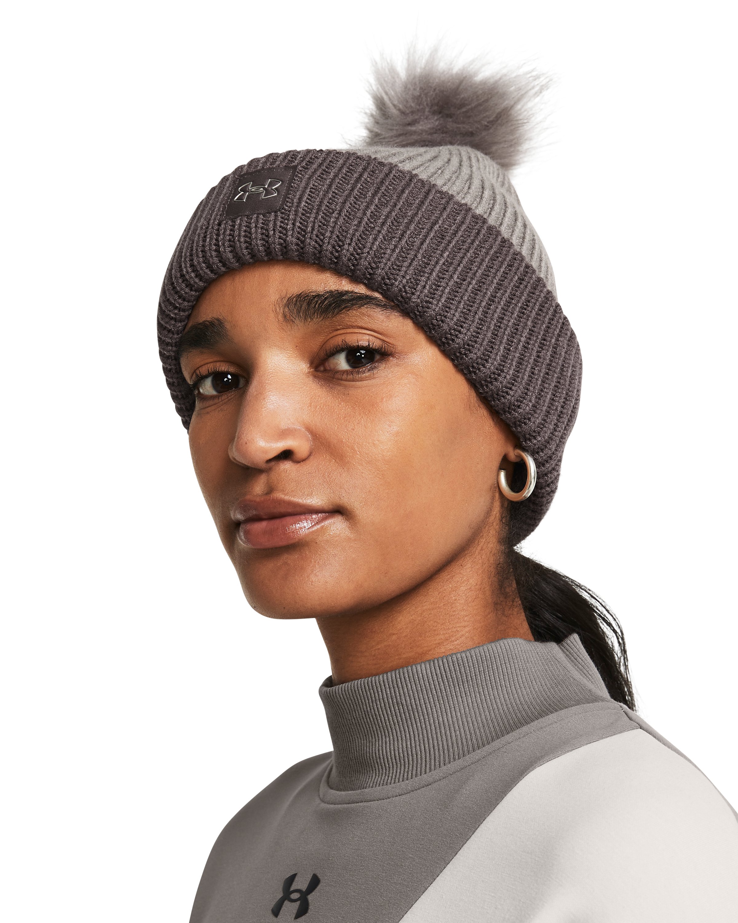 UA Halftime Ribbed Women's Pom Beanie 6
