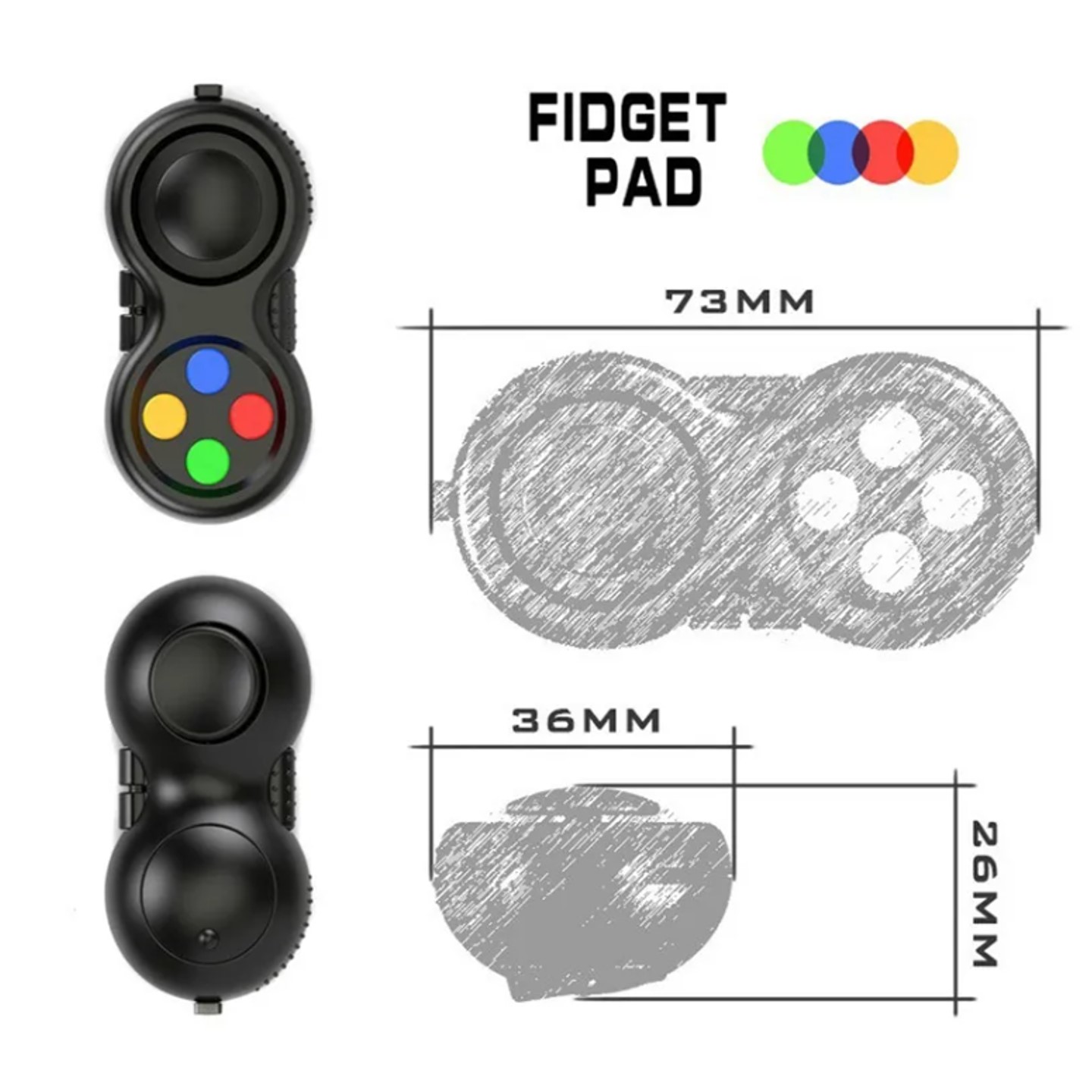 Game Fidget Pad Toy with lanyard 3