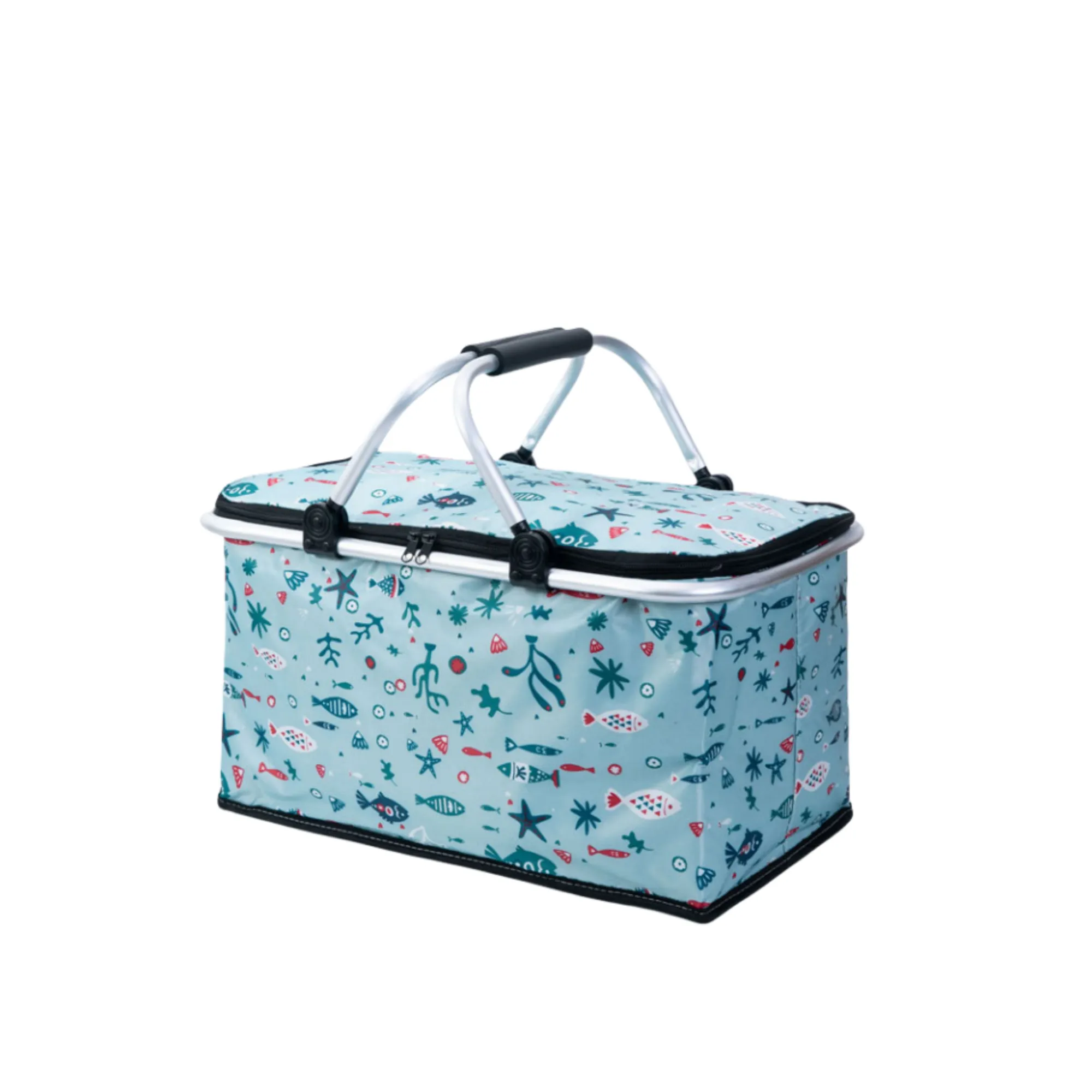 Foldable Insulated Cooler Bag Picnic Basket 4