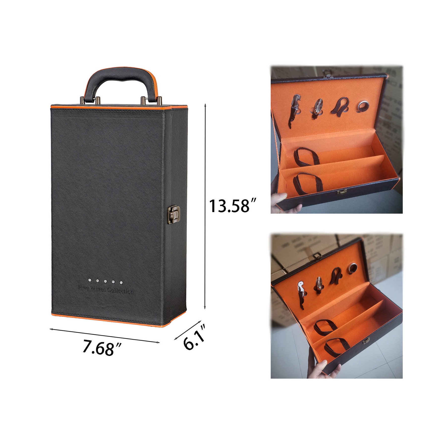 Double Pack Red Wine Suitcase 2