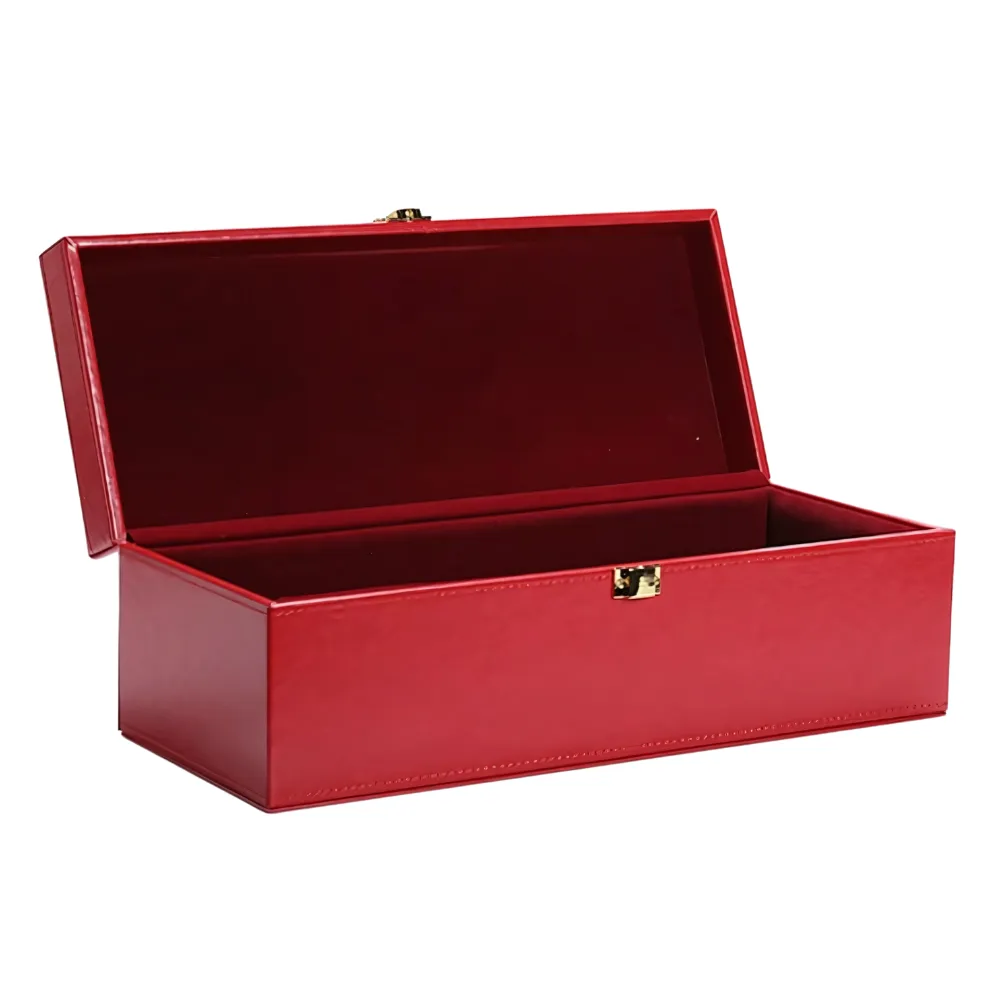1-Bottle Premium PU Leather Wine Gift Box 5