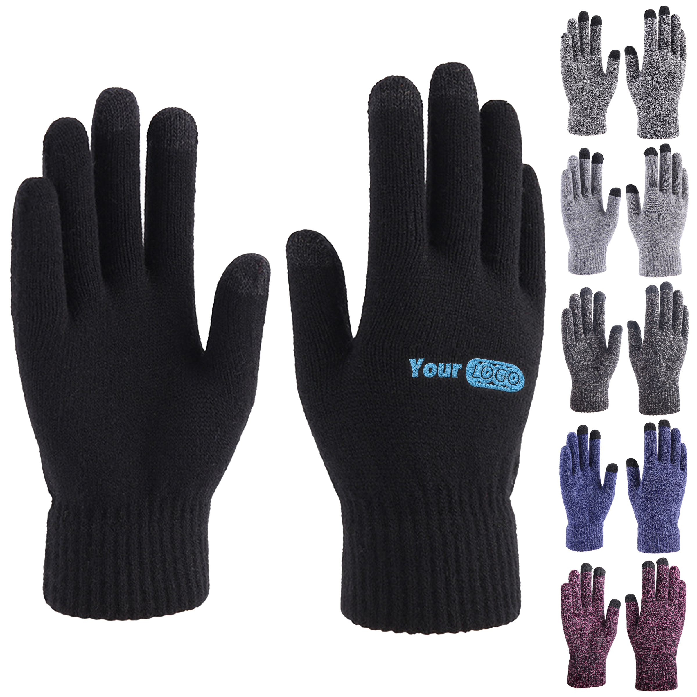 Acrylic Thick And Warm Knitted Gloves 7