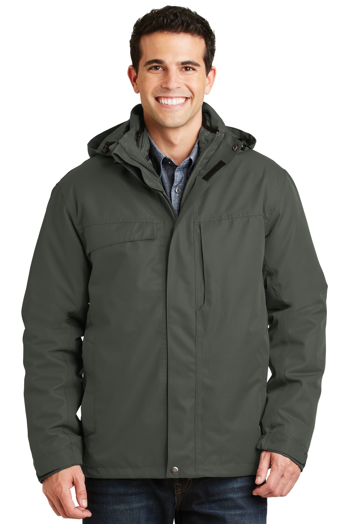 Port Authority Herringbone 3-in-1 Parka. J302 12