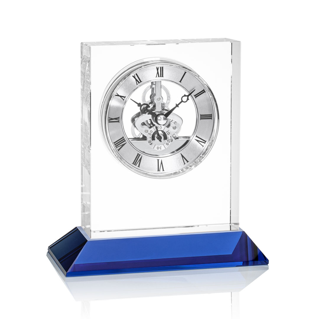 Ashland Clock on Base - Silver Dial 13