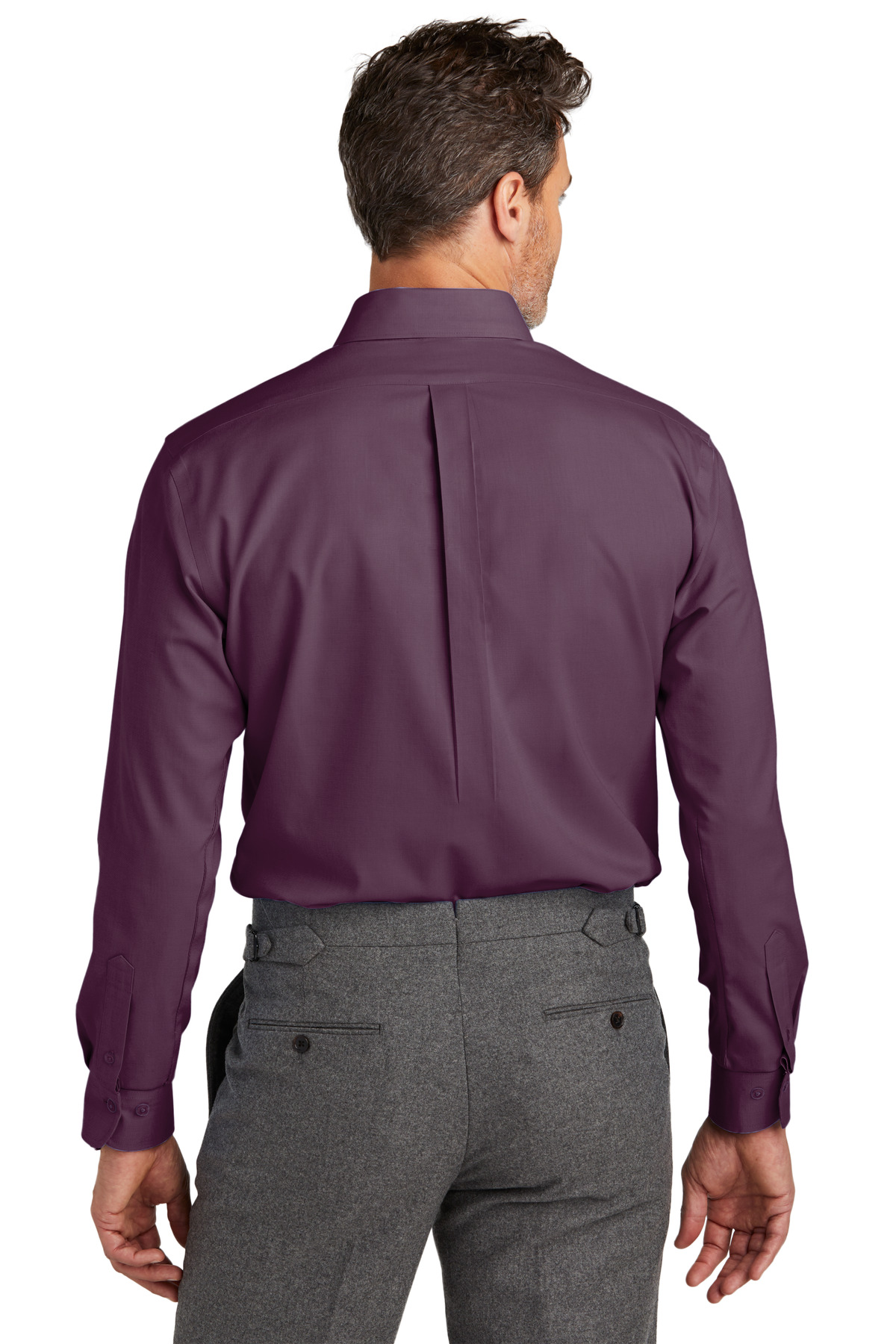 Brooks Brothers Wrinkle-Free Stretch Nailhead Shirt BB18002 36