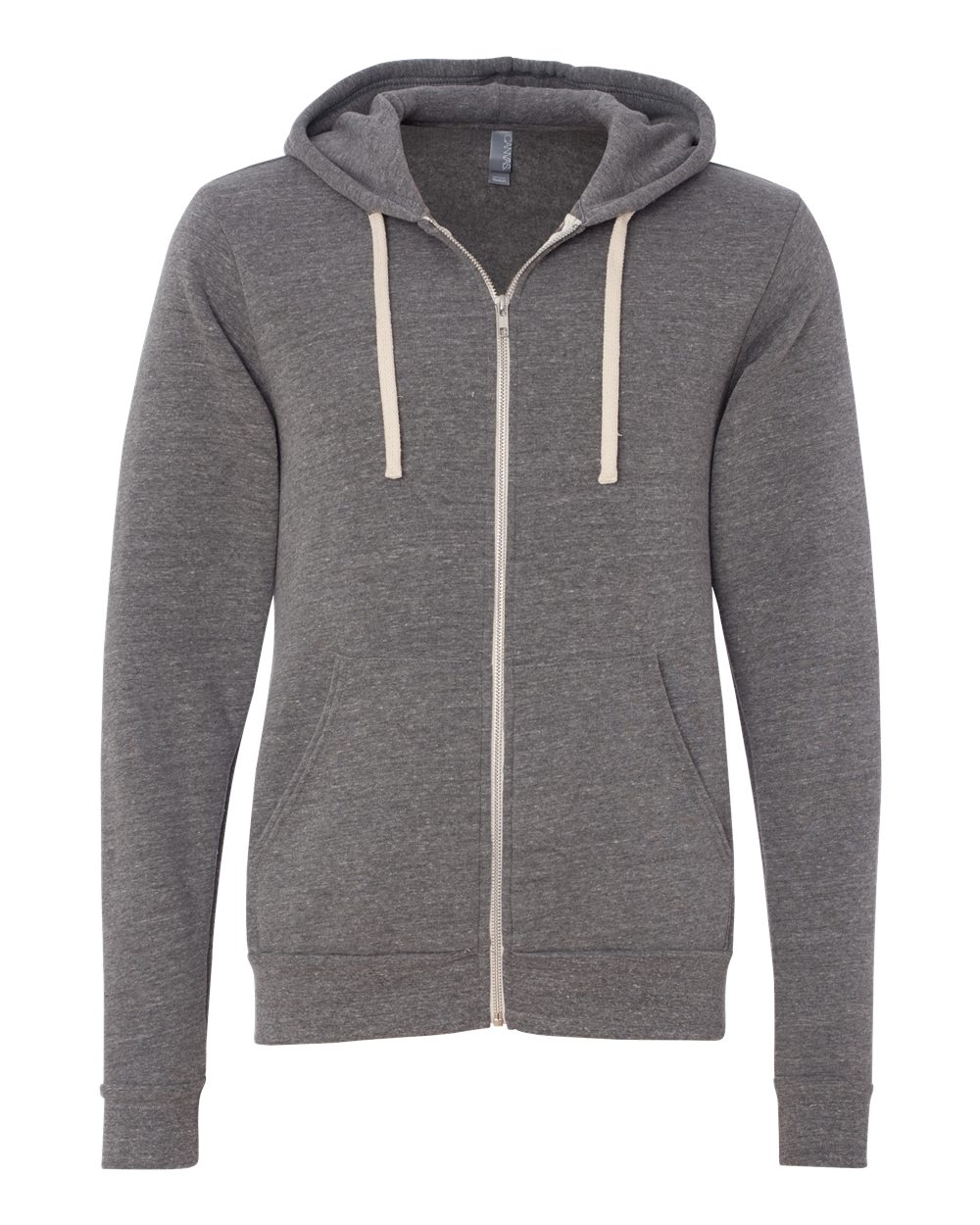 Unisex Triblend Sponge Fleece Full-Zip Hoodie Sweatshirt - 3909 3
