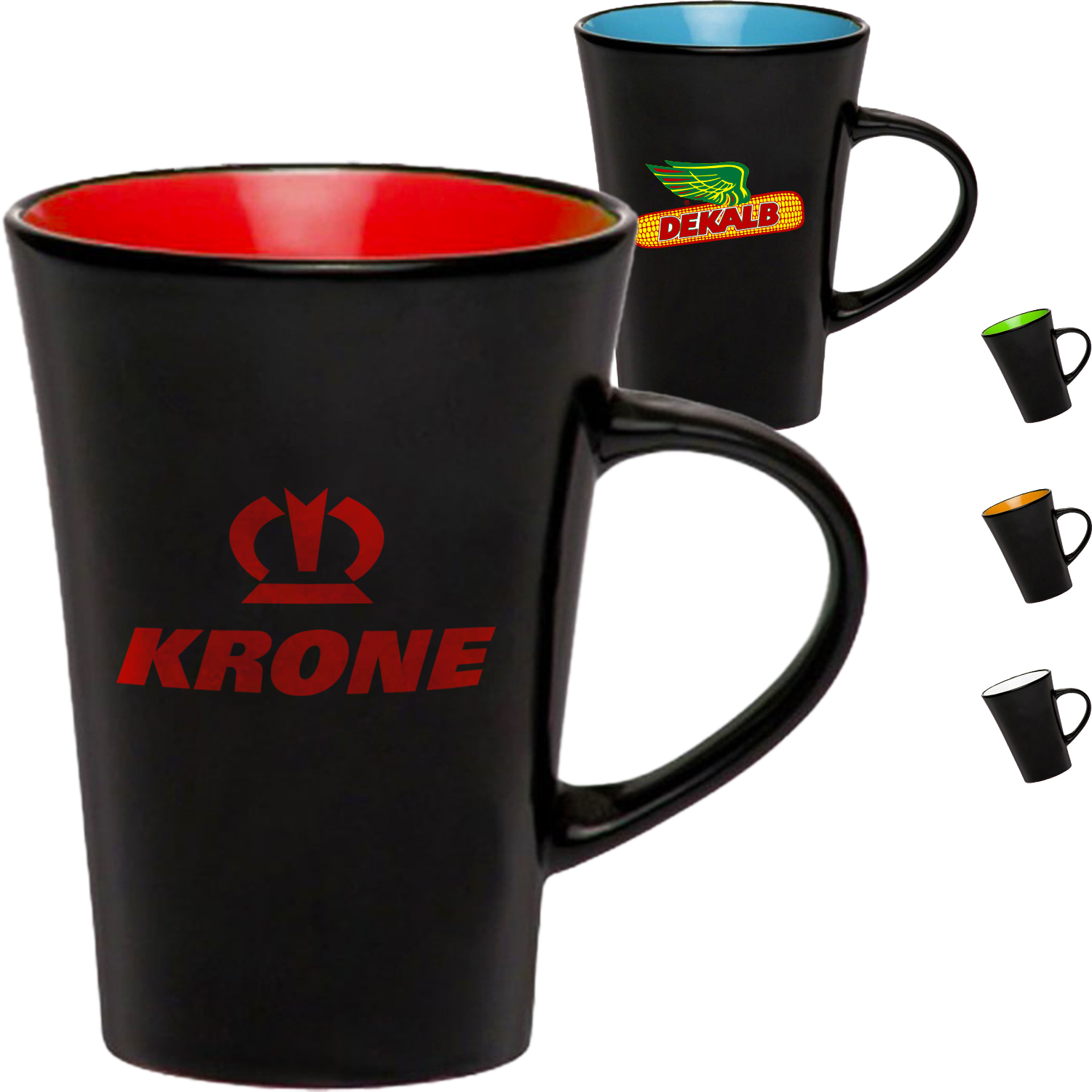 10 oz Tazo Coffee Mug w/ Custom Imprint & Matte Finish Mugs 1