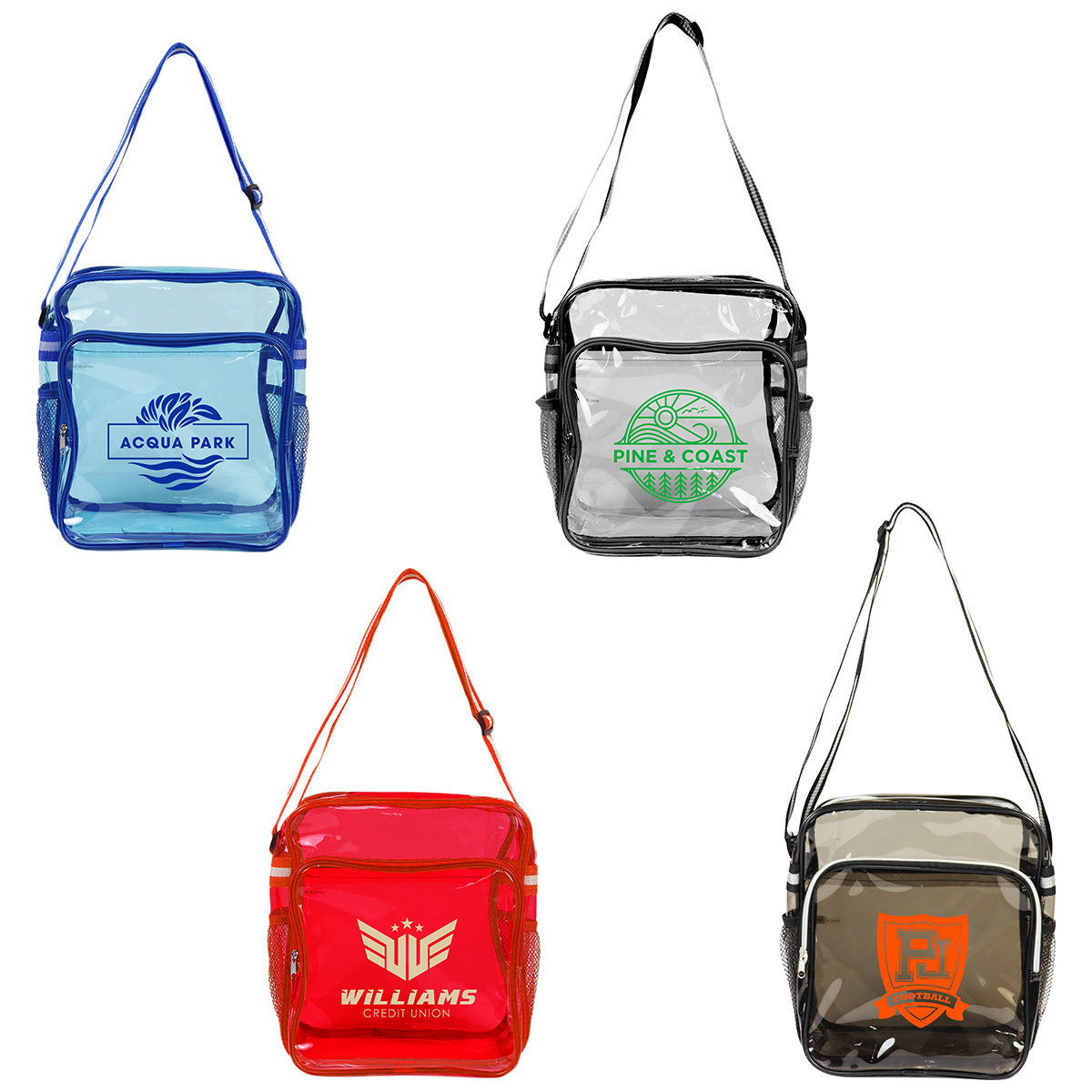 Diamond Clear TPU Messenger Bag 28