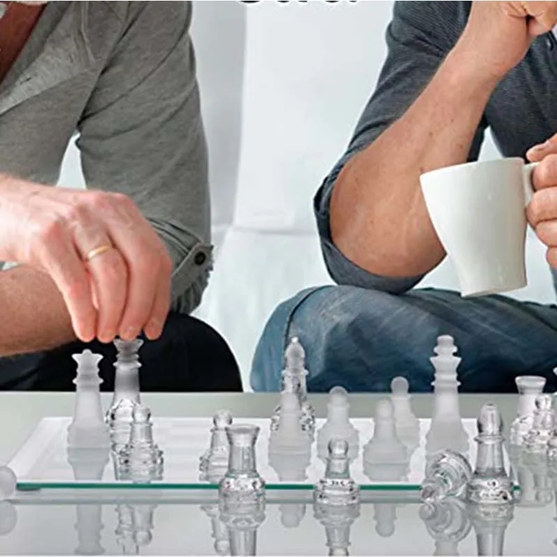 Crystal glass chess set 7