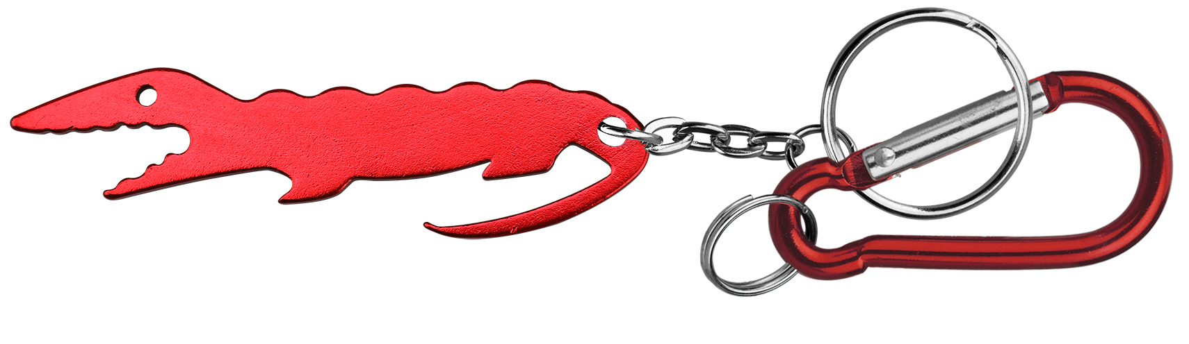 Alligator Shape Bottle Opener Key Chain & Carabineer 3