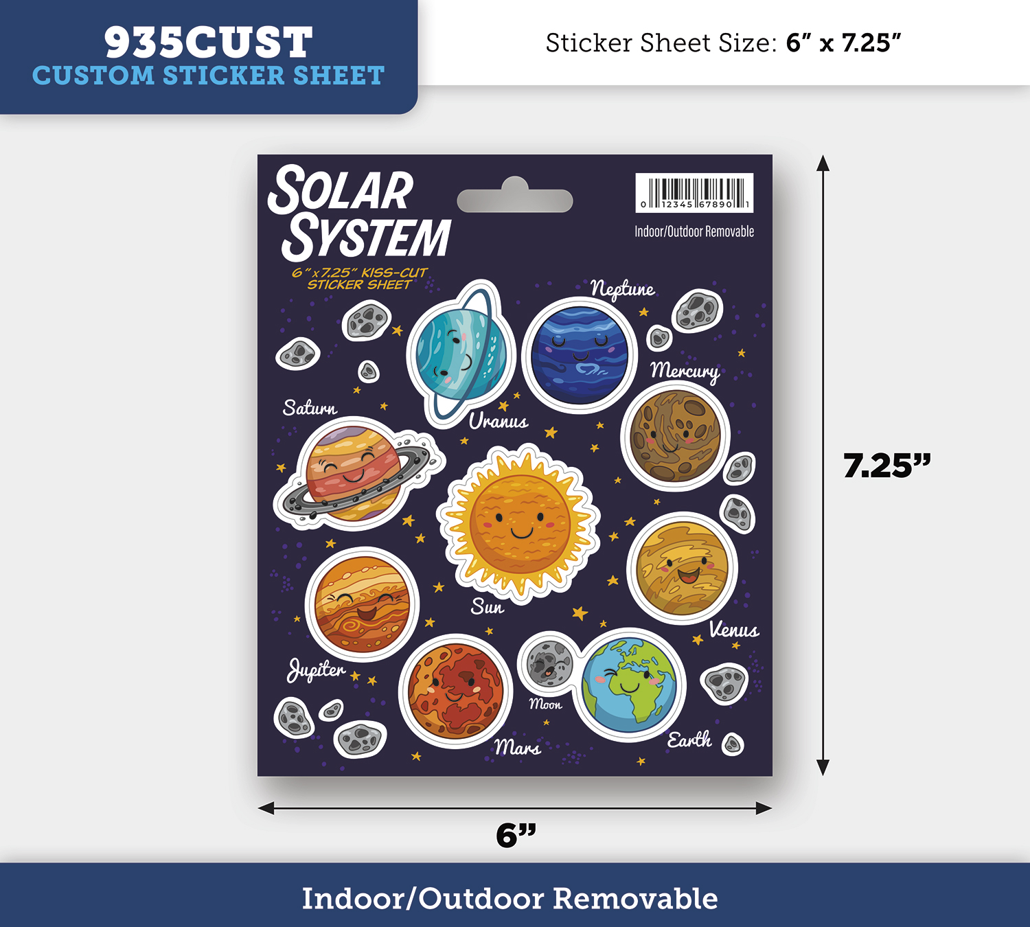 Removable Writeable Matte Sticker - 35 to 44 Square Inches 7