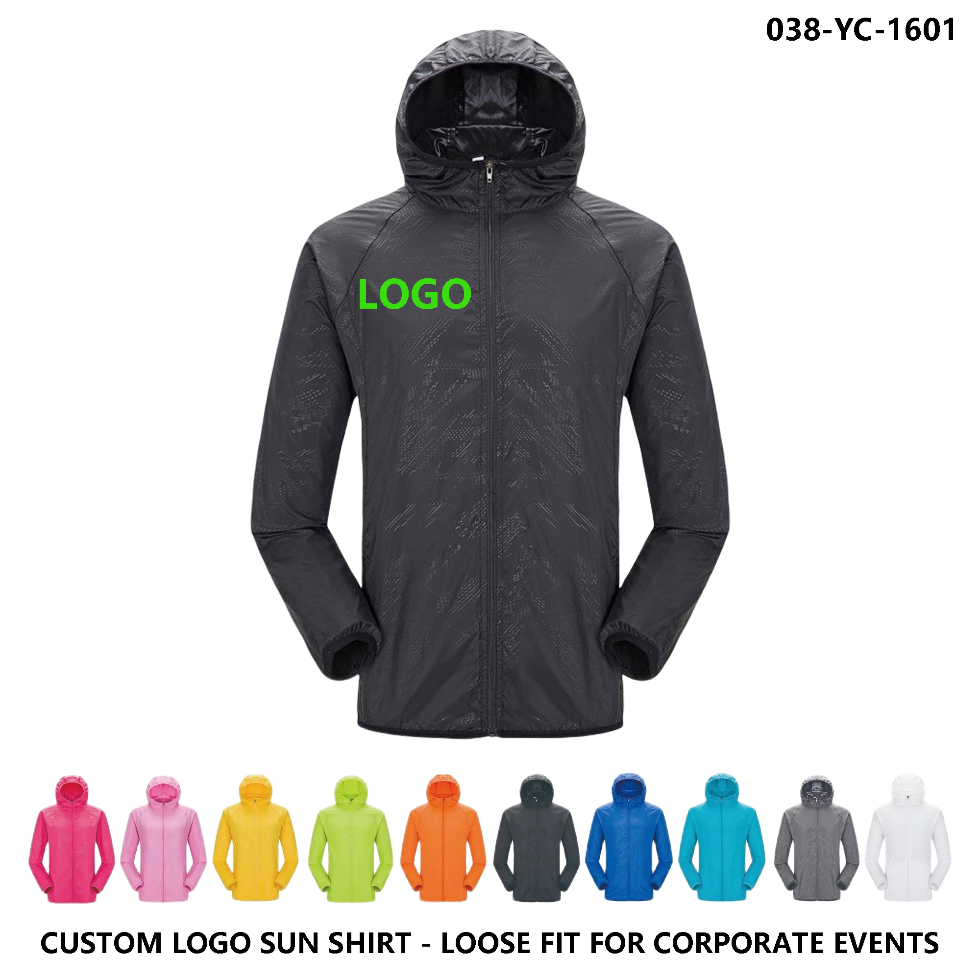 Outdoor Sun Shield Hooded Shirt-Unisex Hooded Sun Protective Jacket?CCustom Logo 2