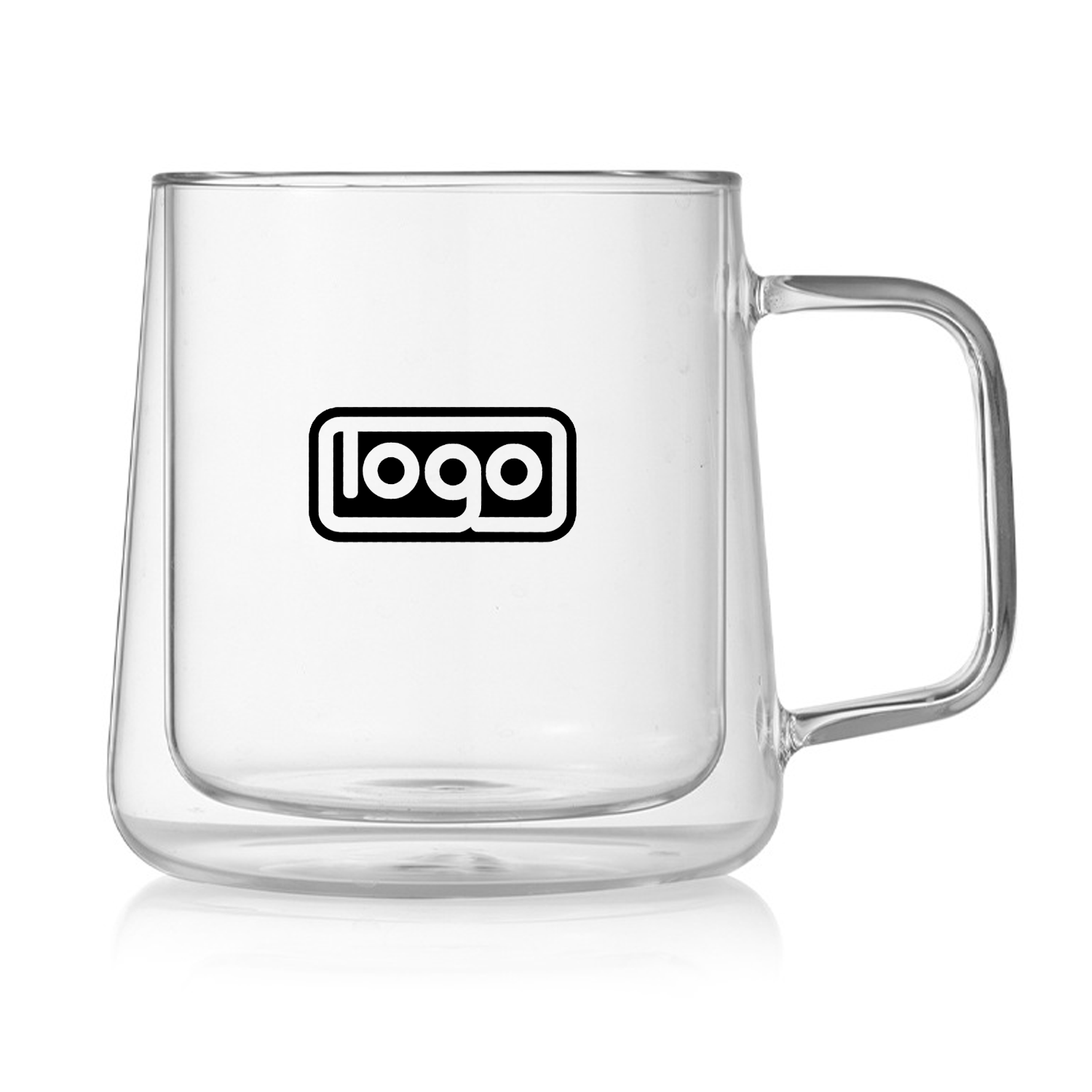 14Oz Clear Heat-Resistant Borosilicate Glass Coffee Mug 3