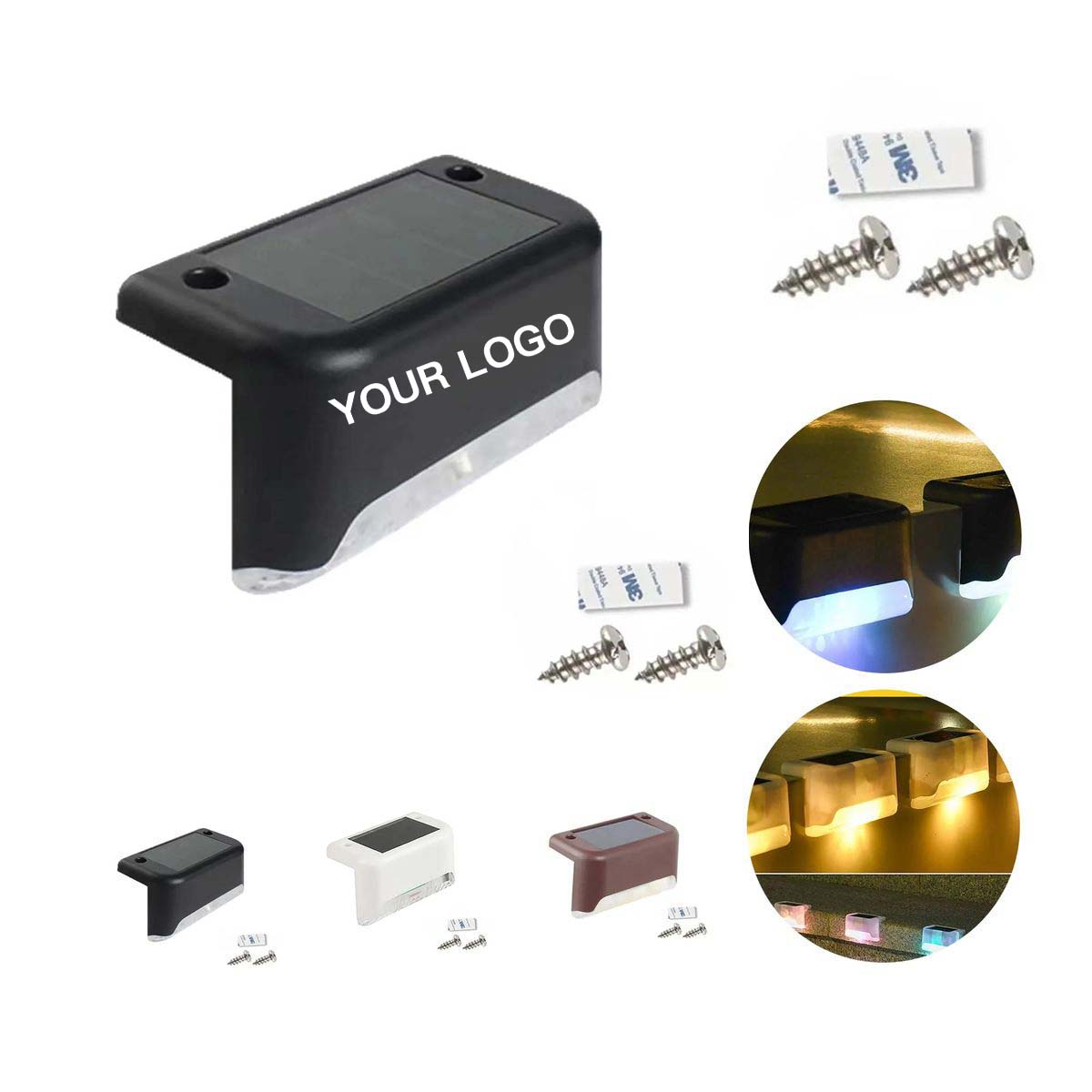 Solar Powered Outdoor Step Light for Night Safety 3