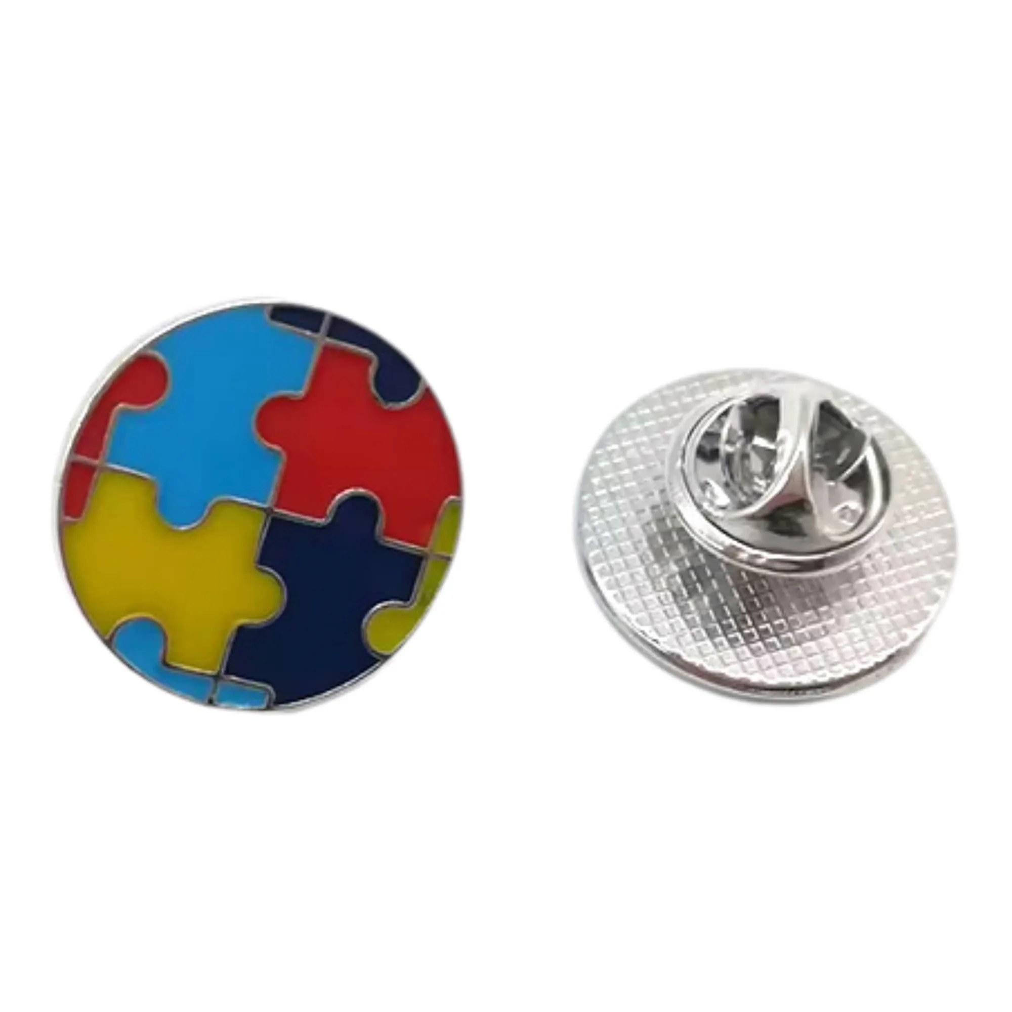 Autism Awareness Puzzle Piece Pin MOQ 30 5