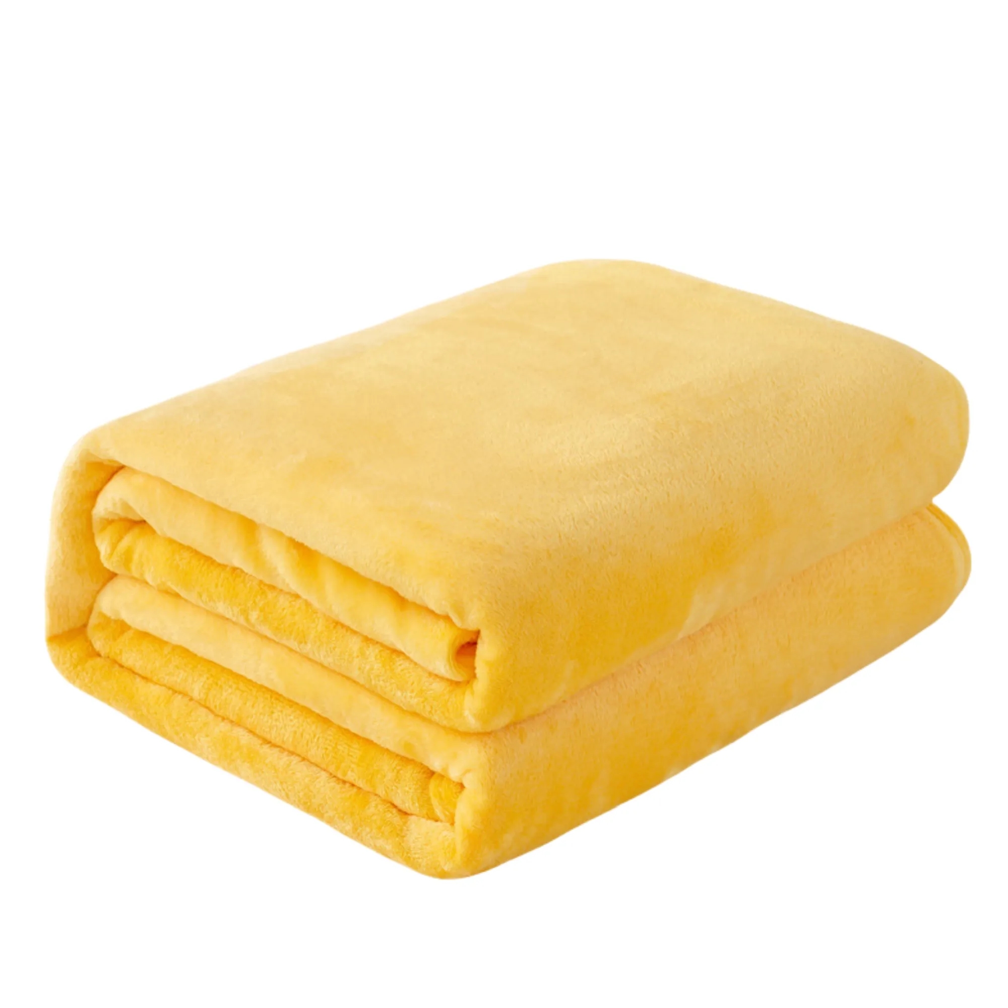 Classic Solid Color Flannel Thin Blanket 6