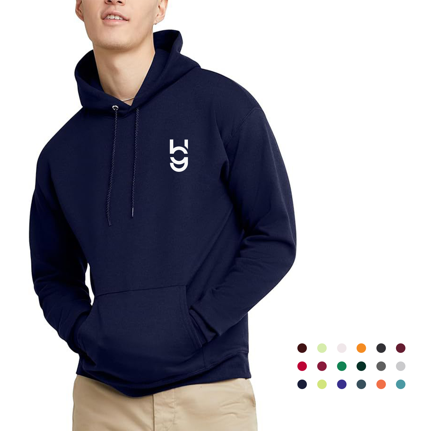 EcoSmart Fleece Hoodie with Ribbed Details 1