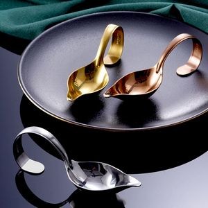 Precision Stainless Steel Drizzle Saucier Spoon With Tapered Design And Spout 4