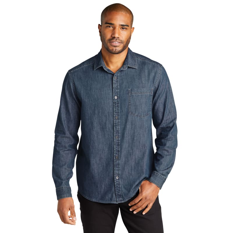 Port Authority Long Sleeve Perfect Denim Shirt 2