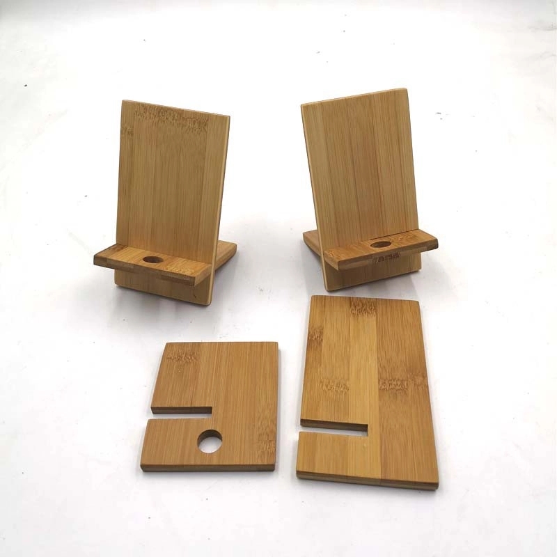 Bamboo mobile phone holder 4