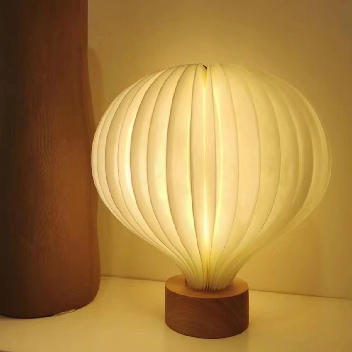 360 Degree Foldable Hot Air Balloon Paper Lamp with Built In 1200mAh Rechargeable Battery 2
