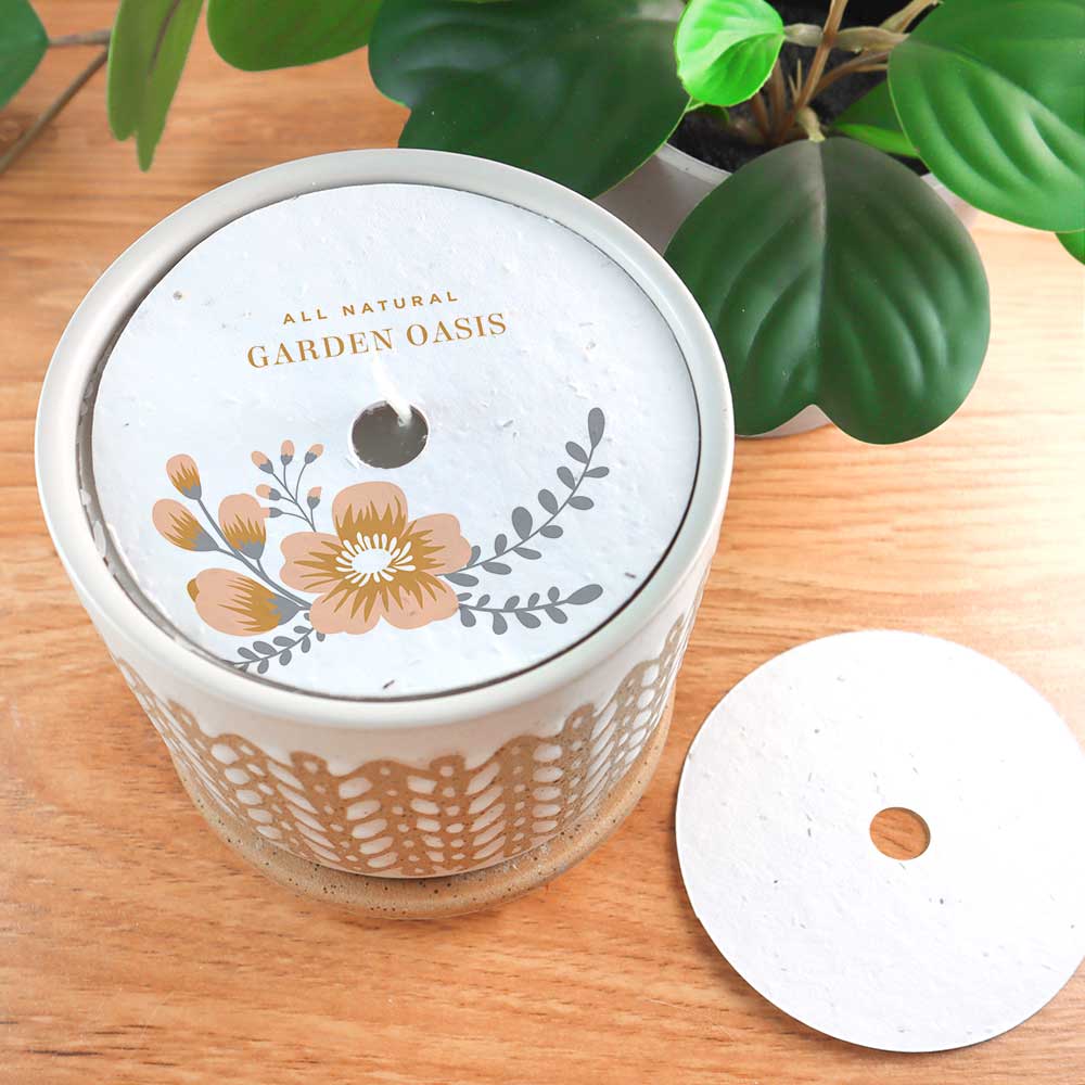 Single-Sided 4" Seed Paper Candle Dust Covers 1