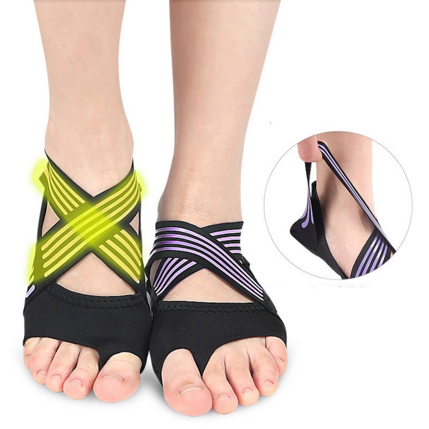 Women Flat Soft Anti-slip Pilates Yoga Shoes 4