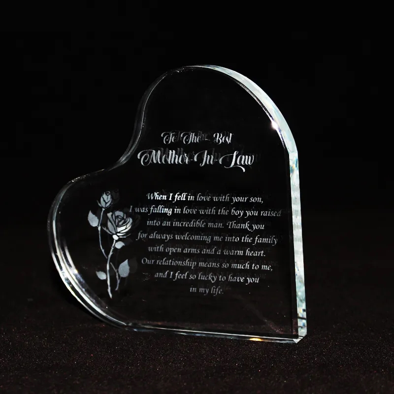 Engraved Crystal Heart Keepsake 4