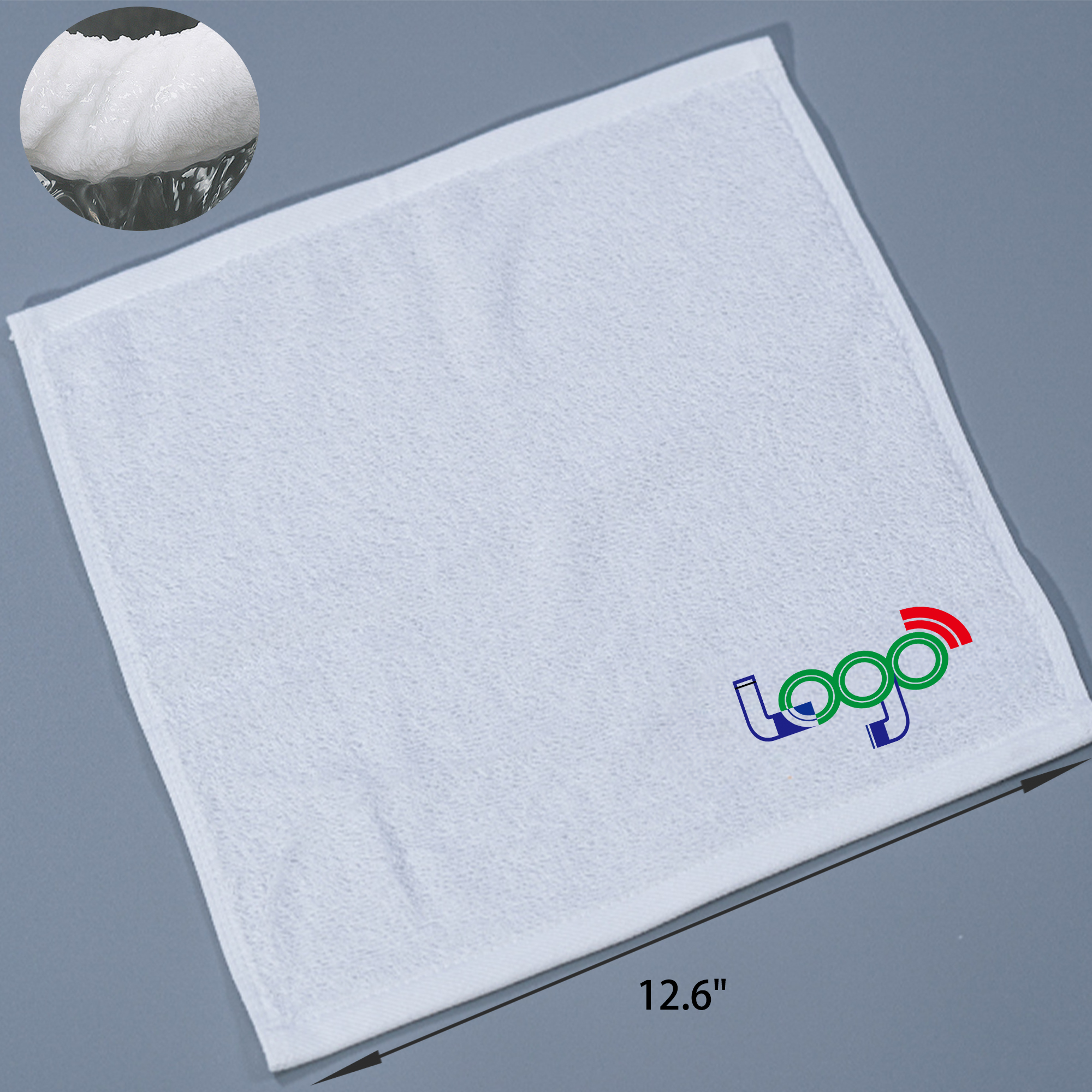 Comfortable 12x12In Cotton Hotel White Towels 2