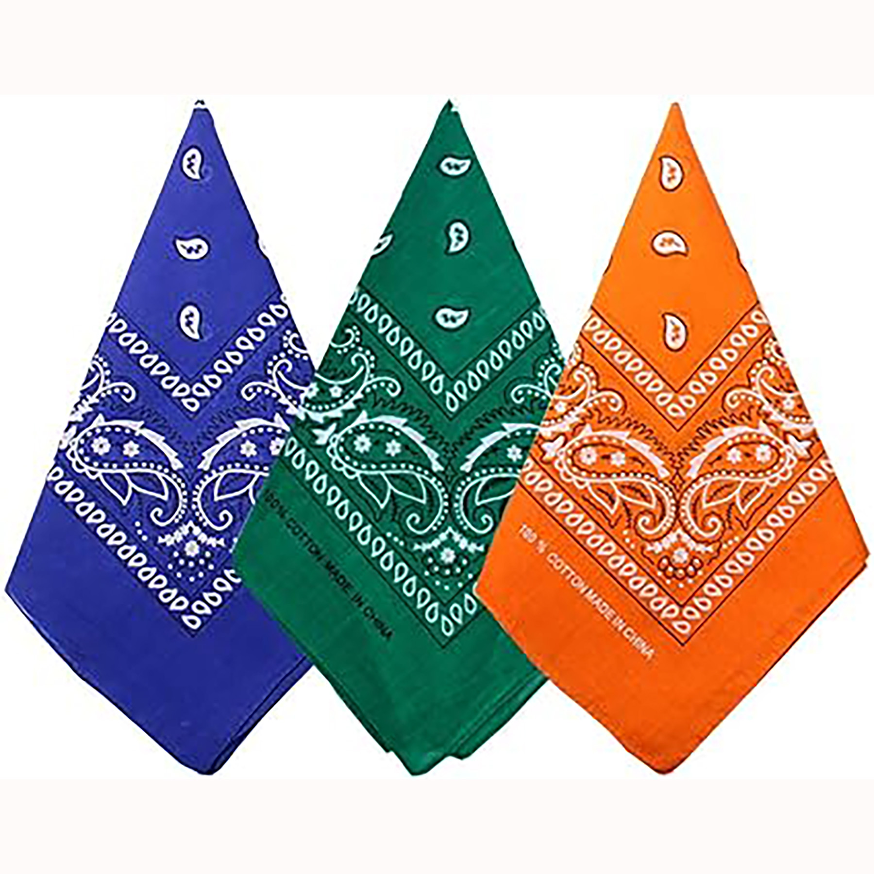 Pure Cotton Paisley Pattern Bandanas 14