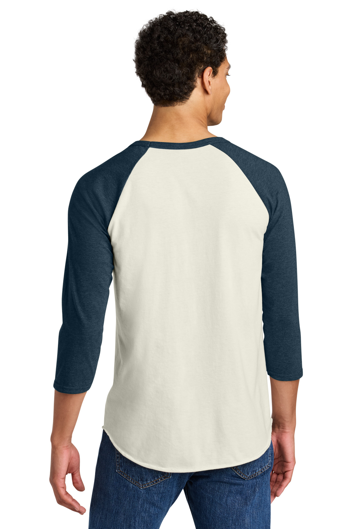 Jerzees Unisex Premium Blend Combed Ring Spun 3/4-Sleeve Raglan 560R 65