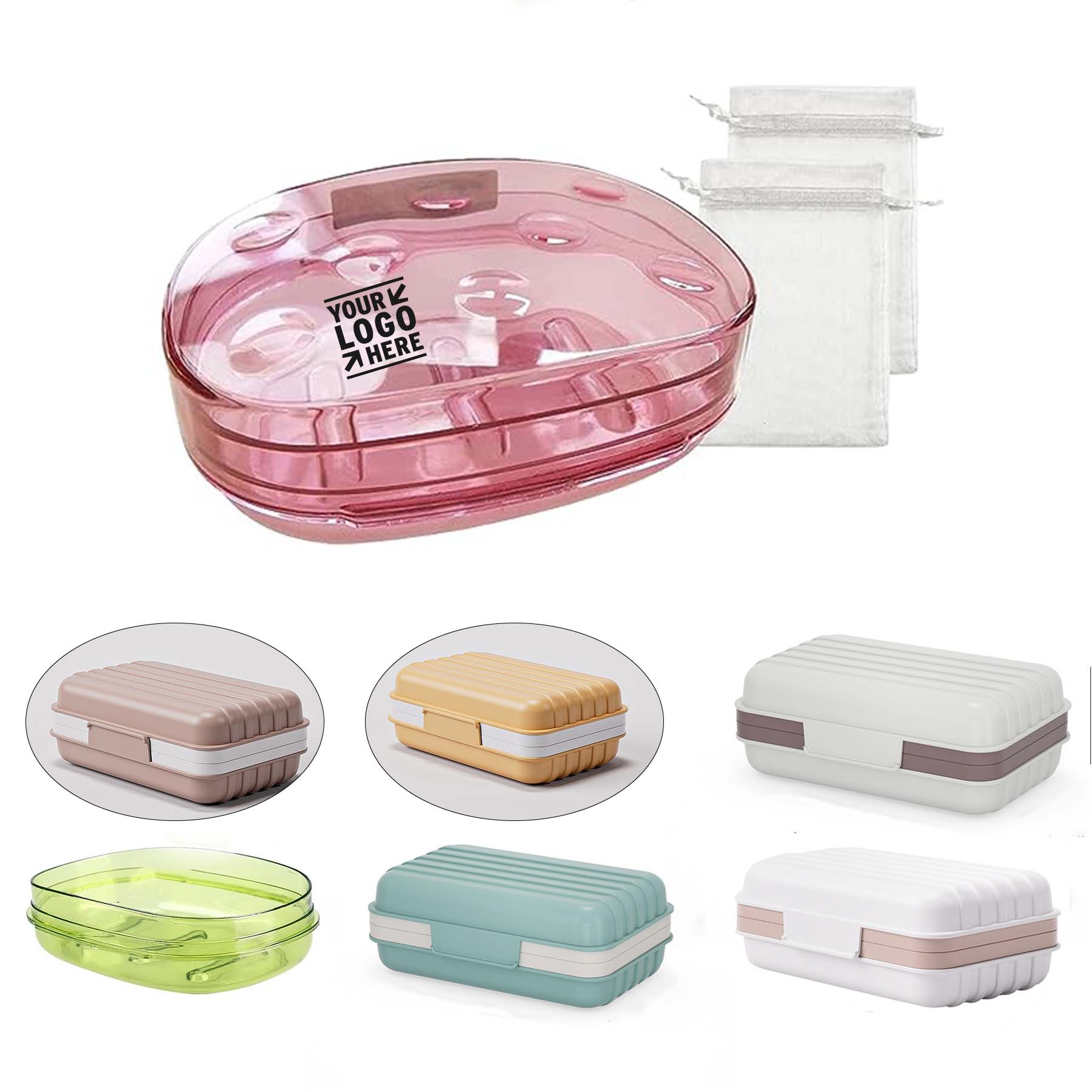 Home Shower Outdoor Camping Portable Transparent Plastic Soap Case 3